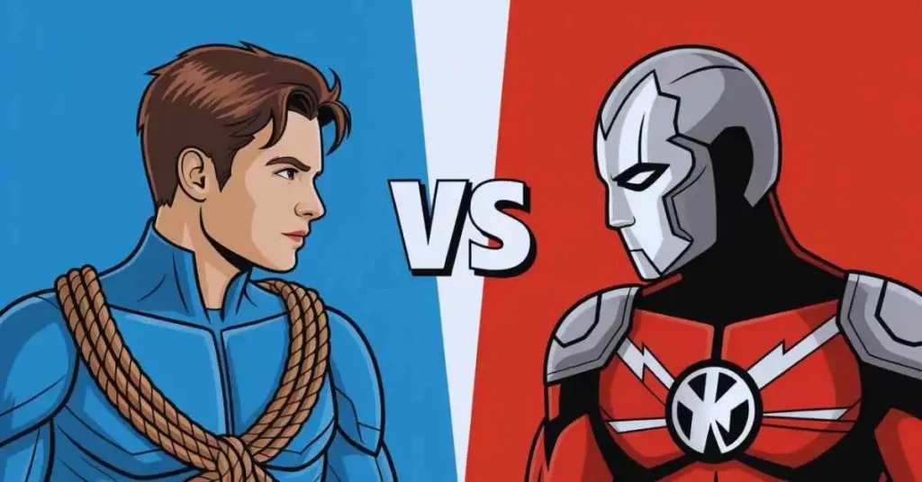 Rope Hero Vice Town vs Steel War Hero