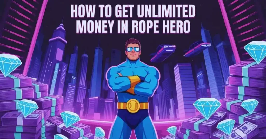 rope hero vice town unlimited money