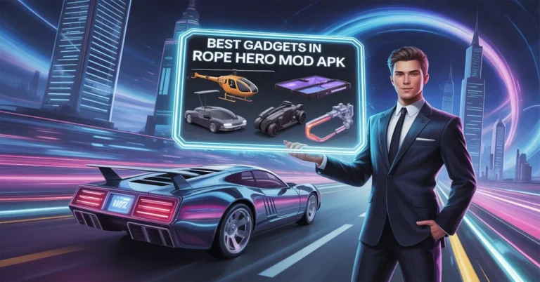 Best Gadgets in Rope Hero Mod APK