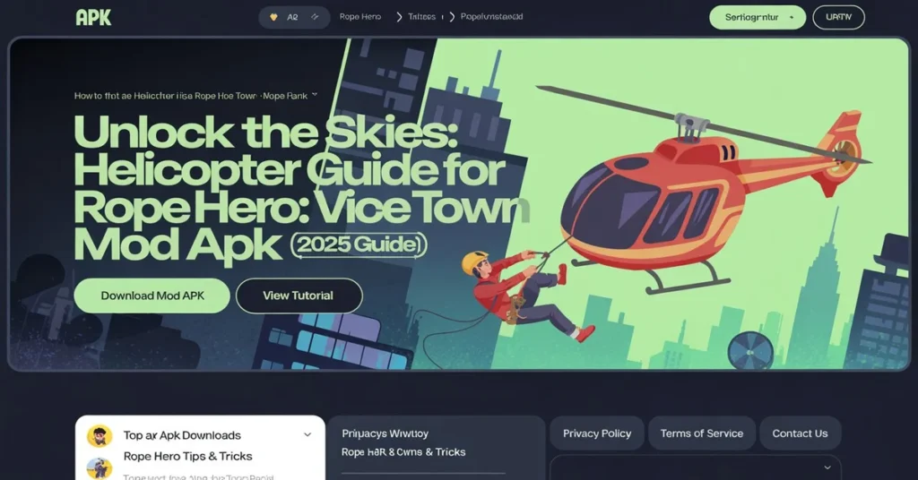 rope hero vice town hack