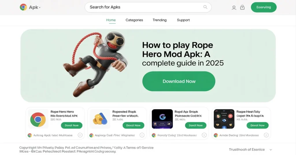 rope hero apk download