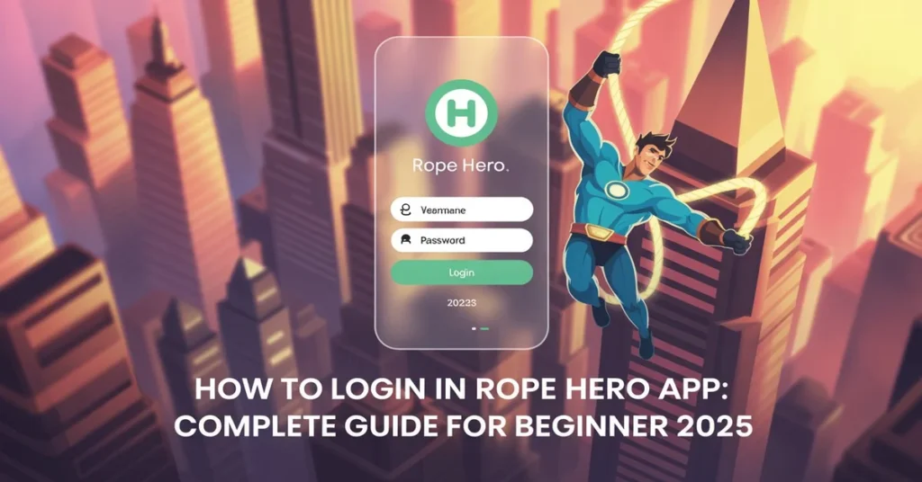 How to Login in Rope Hero App