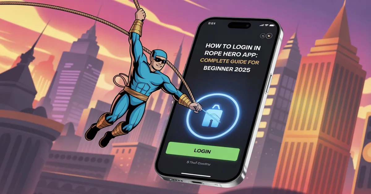 How to Login in Rope Hero App: Complete Guide for beginner 2025
